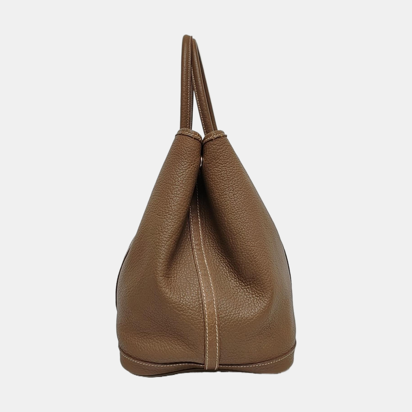 HERMÈS Garden Party 36 Elephant Grey Negonda Calfskin Leather Garden Bag Handbag Silver Hardware 🄺 Engraved-(SKU)-970593423