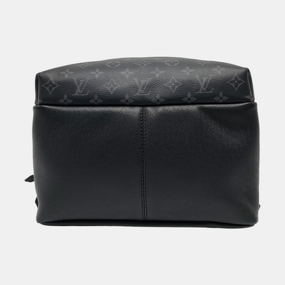 LOUIS VUITTON DISCOVERY Small Black Leather Monogram Double Shoulder Bag Tote Bag Silver Hardware-(SKU)-968889850