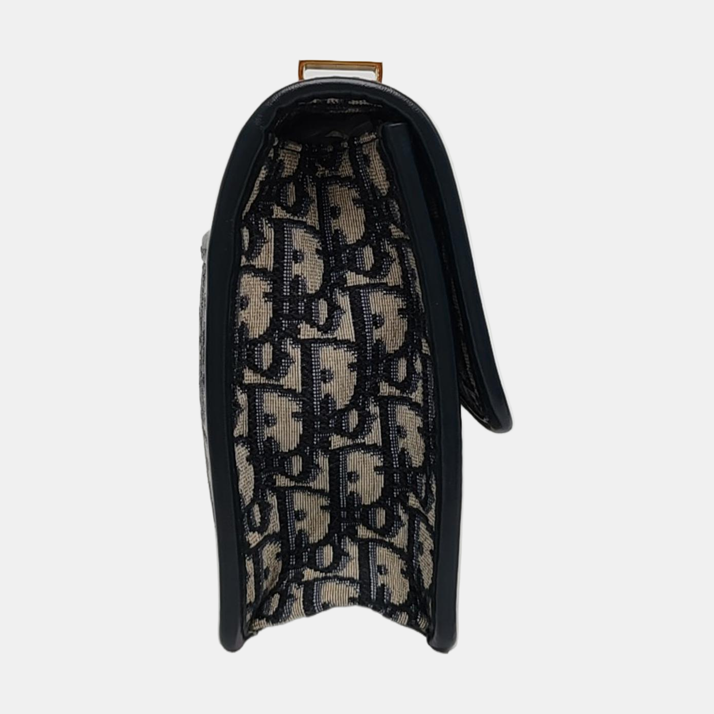 DIOR 30 Montaigne Blue Canvas Monogram Embossed Montaigne Bag Shoulder Bag with Detachable Strap-(SKU)-970899095