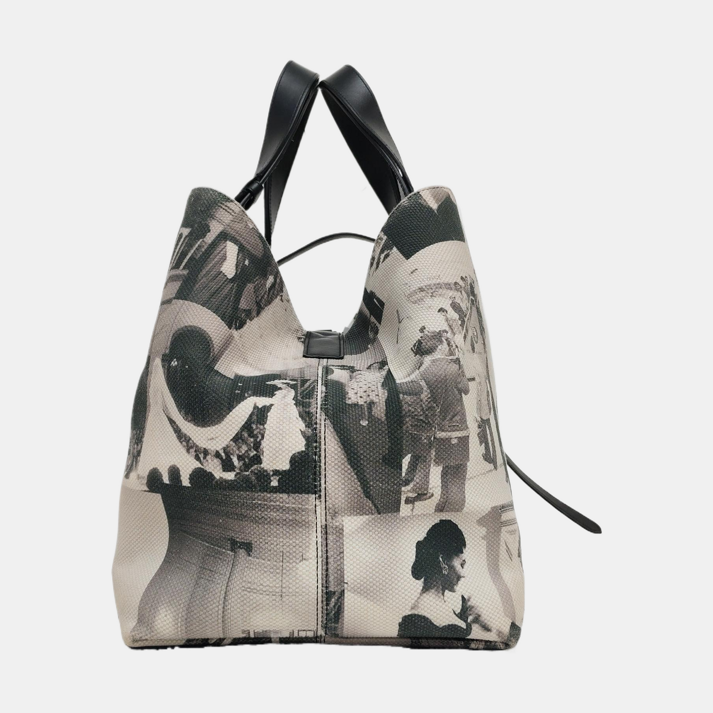 DIOR Toujours Large Multicolor Canvas Printed Handbag Black Hardware Pockets-(SKU)-970966828