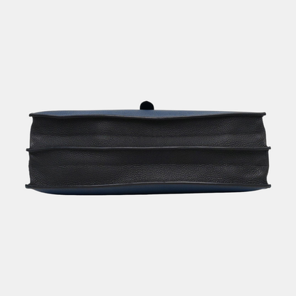 HERMÈS Sac A Depeches 41 Sea Blue Togo Leather Handbag with Silver Hardware T-(SKU)-970622686