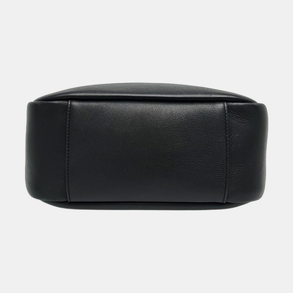 YSL LE 5 À 7 Black Leather Single Shoulder Bag with Gold Hardware-(SKU)-964076452