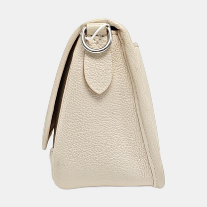 LOUIS VUITTON BUCI White EPI Leather Water Ripple Shoulder Bag, Tote Bag with Detachable Strap, Silver Hardware-(SKU)-971019920