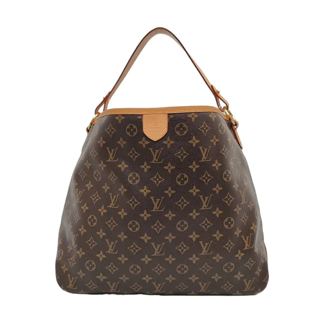LOUIS VUITTON DELIGHTFUL Brown Coated Canvas Monogram Tote Bag Single Shoulder Bag Golden Hardware-(SKU)-971271312
