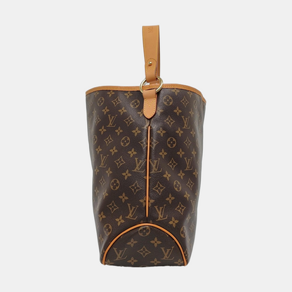 LOUIS VUITTON DELIGHTFUL Brown Coated Canvas Monogram Tote Bag Single Shoulder Bag Golden Hardware-(SKU)-971271312