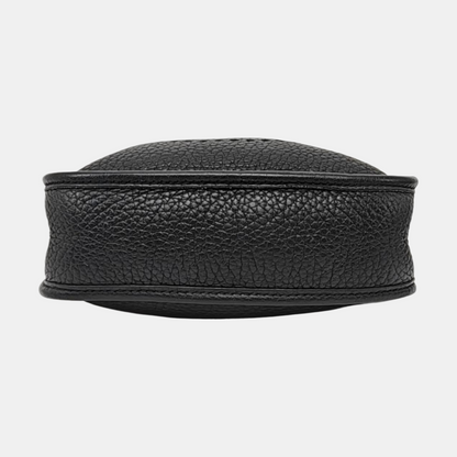 HERMÈS Evelyne TPM Black Clemence Leather Open Evelyne Single Shoulder Bag Crossbody Y Detachable Strap-(SKU)-971141819