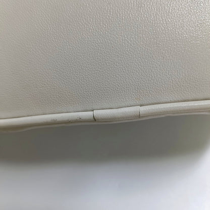 LOUIS VUITTON VANITY CHAIN POUCH Small White Monogrammed Lamb Leather Shoulder Bag with Detachable Strap-(SKU)-969880680