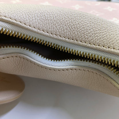 LOUIS VUITTON BAGATELLE Pink Calfskin Embossed Shoulder Bag with Removable Strap-(SKU)-968753573