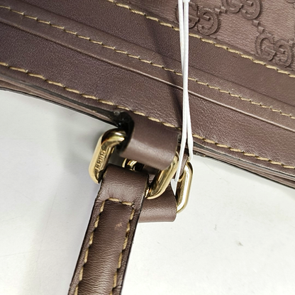 GUCCI Mayfair Purple leather old flower embossed handbag Golden hardware-(SKU)-953543271