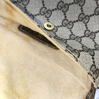 GUCCI Tote bag Khaki Coated Canvas Monogram Handbag Single Shoulder Bag Crossbody Bag Golden hardware-(SKU)-950487300