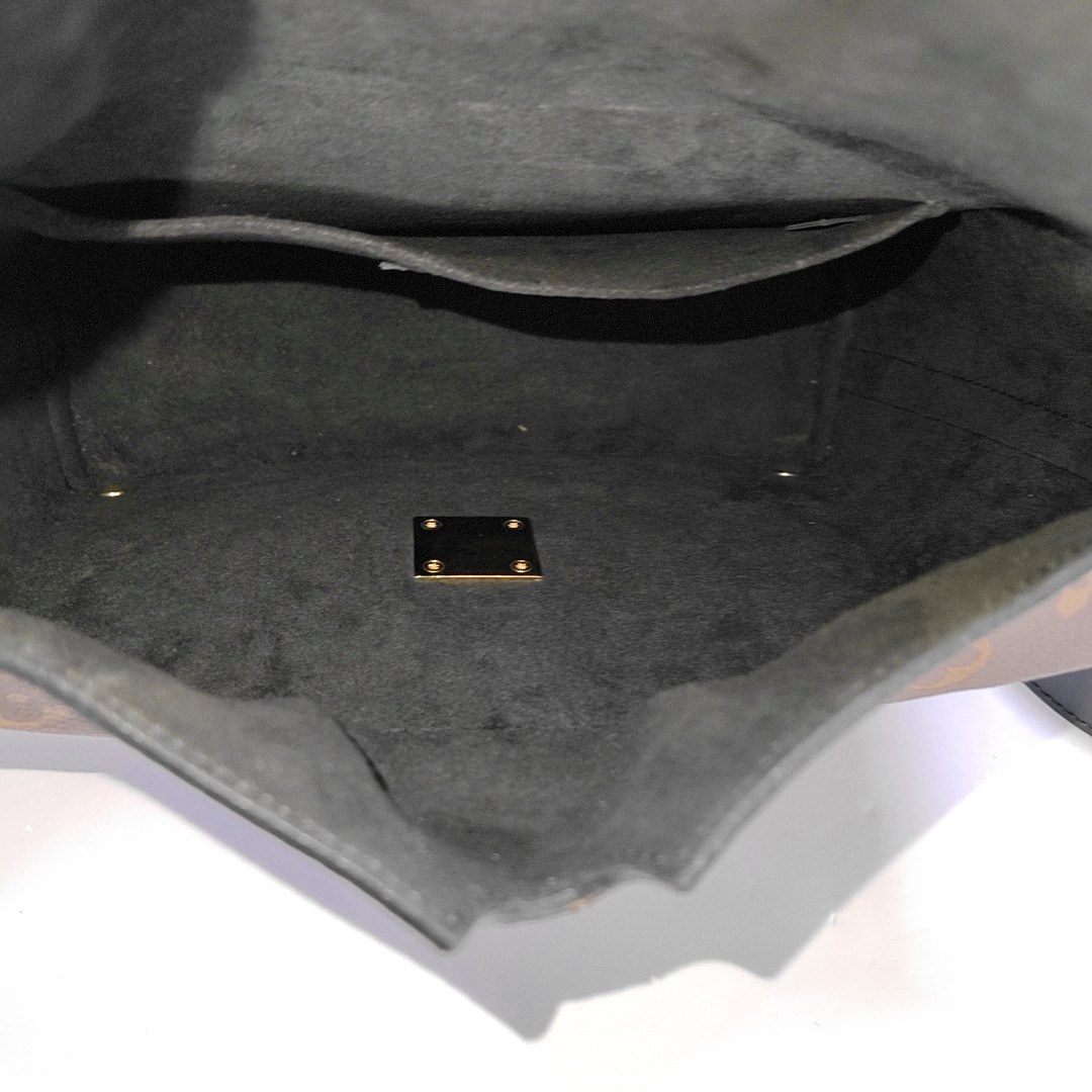 LOUIS VUITTON BENTO BOX, brown coated canvas monogram crossbody bag, shoulder bag, handbag with golden hardware and 2 detachable straps-(SKU)-956133606