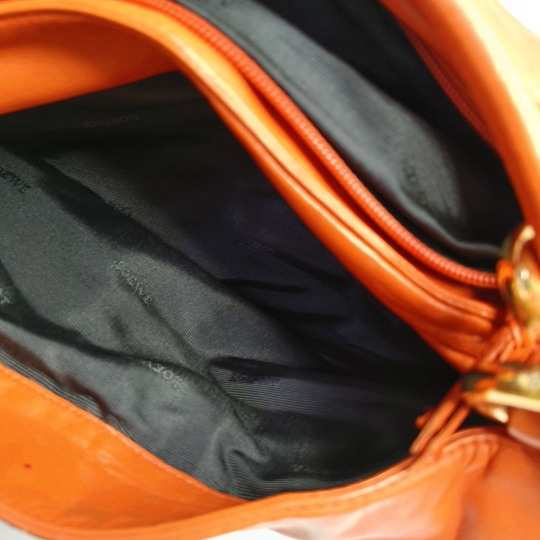 LOEWE Green Cowhide Single Shoulder Bag Crossbody Golden hardware Removable shoulder strap-(SKU)-957327909