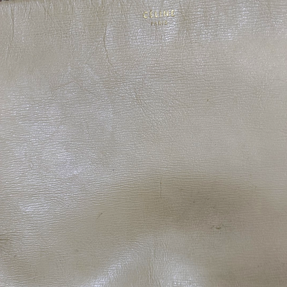 CELINE TRIO Small size Yellow cowhide single shoulder bag Golden hardware Sub-bag-(SKU)-958688928