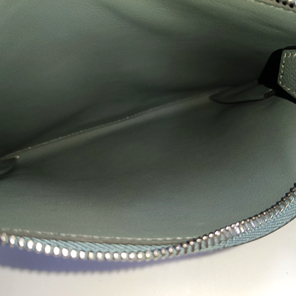 HERMÈS Ultrapla Hurricane Blue Evercolor Leather Single Shoulder Bag Crossbody Bag Silver Hardware Z-(SKU)-957462162