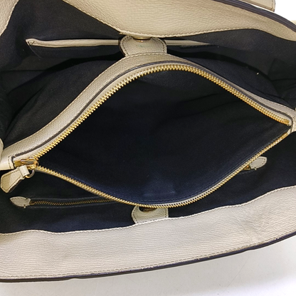BURBERRY The Banner Large size Beige Cowhide Single Shoulder Bag Crossbody Bag Handbag Golden hardware Removable shoulder strap-(SKU)-951413572
