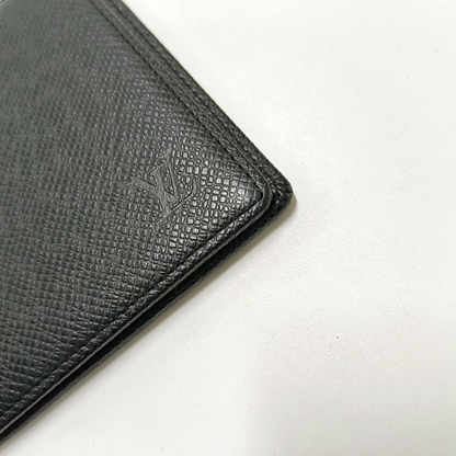 LOUIS VUITTON AMERIGO Black Cowhide Wallet Silver Hardware-(SKU)-956110152