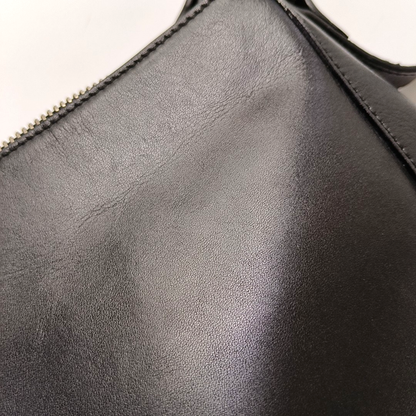 BURBERRY Black Leather Crossbody Bag Single Shoulder Bag Silver Hardware-(SKU)-959425193
