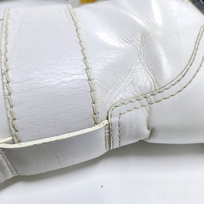 Chloé 39code Spring Autumn White Leather Women's Short Boots-(SKU)-941992725