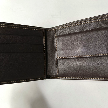 GUCCI Brown Canvas Monogrammed Wallet Golden hardware-(SKU)-953543328