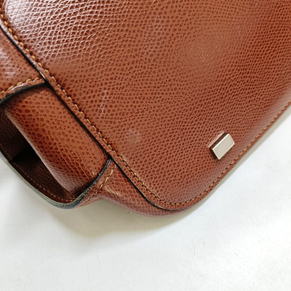 CELINE Tote bag Brown Cowhide Handbag Silver Hardware-(SKU)-951157381