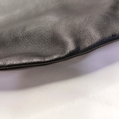 CELINE Black leather quilted handbag Silver Hardware-(SKU)-950632475