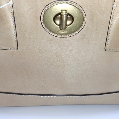 COACH Tote bag Khaki Leather Single Shoulder Bag and Handbag Golden hardware-(SKU)-933061501