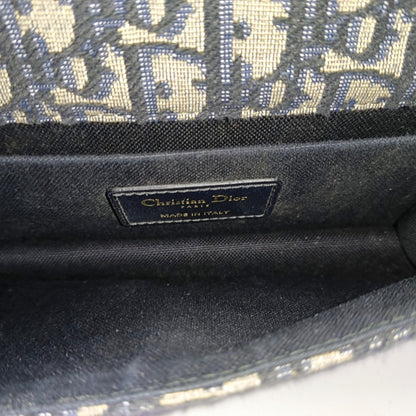 DIOR 30 Montaigne East-West blue canvas Monogram jacquard Montaigne bag shoulder bag crossbody bag removable shoulder strap-(SKU)-966152938