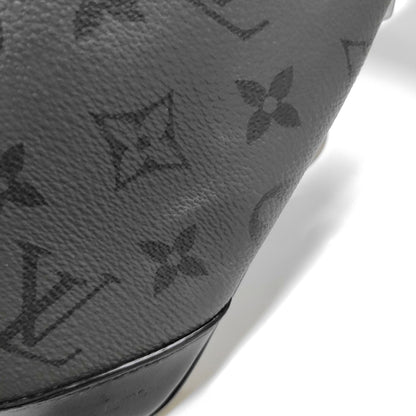 LOUIS VUITTON TRIO Black Coated Canvas Monogram Crossbody Bag Shoulder Bag with Detachable Strap-(SKU)-969076544