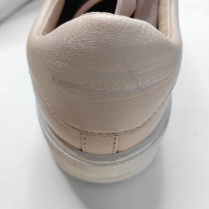 Alexander McQUEEN 37code Spring Autumn Pink Leather Women's Sports Casual Shoes-(SKU)-939721701