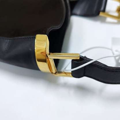 GUCCI Dark Brown Velvet Leather Single Shoulder Bag Tote Bag Golden hardware-(SKU)-940165554