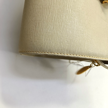 BURBERRY Beige Leather Tote Bag Golden hardware-(SKU)-944138896