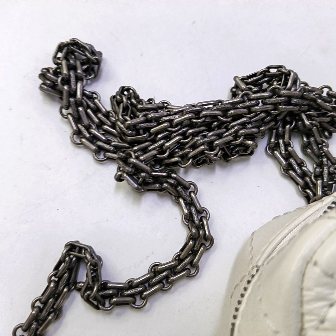 CHANEL 2.55 White Calfskin Quilted Crossbody Shoulder Bag Palladium Hardware 25 Flap-(SKU)-951553361