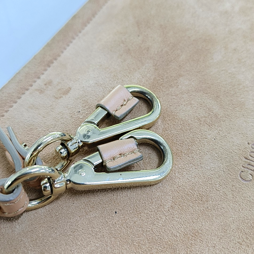 Chloé Faye Medium size Orange Suede Leather Single Shoulder Bag Golden hardware Removable shoulder strap-(SKU)-950948010