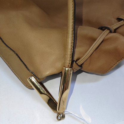 FERRAGAMO Brown Leather Single Shoulder Bag Crossbody Bag Golden hardware-(SKU)-941056767