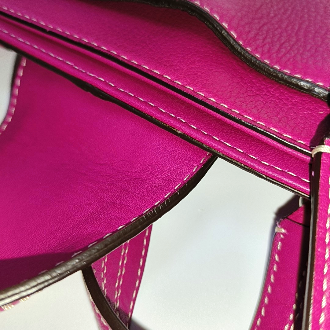 COACH Tote bag Hot Pink Leather Shoulder and Handbag Silver Hardware-(SKU)-933278329