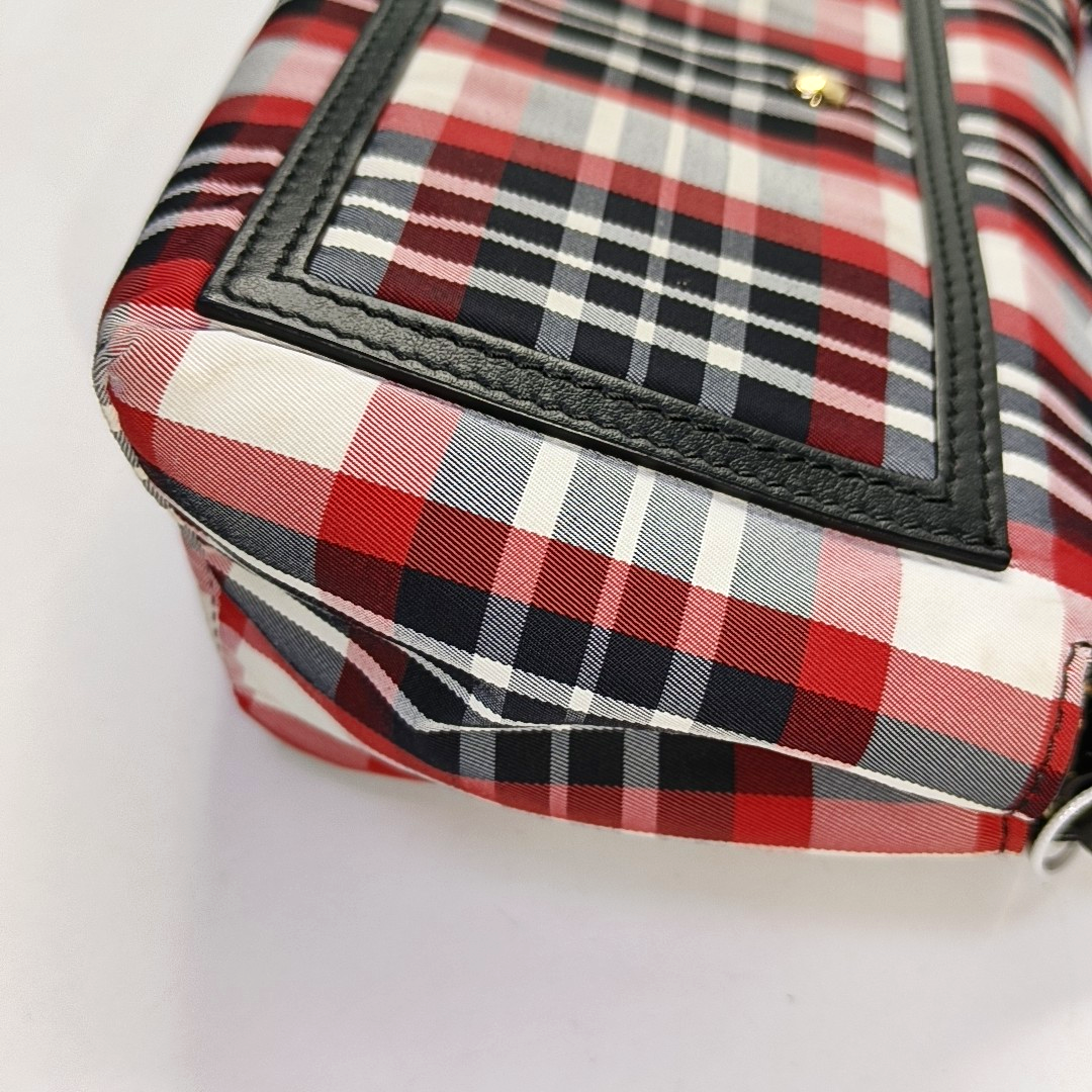 BURBERRY Colorblock Fabric Single Shoulder Bag Crossbody Bag Silver Hardware Removable shoulder strap-(SKU)-957481216
