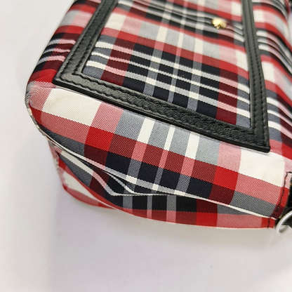 BURBERRY Colorblock Fabric Single Shoulder Bag Crossbody Bag Silver Hardware Removable shoulder strap-(SKU)-957481216