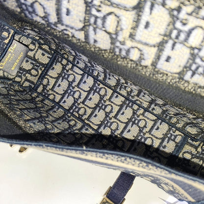 DIOR Diorcamp small size deep blue canvas with Monogram embossed pattern shoulder bag, crossbody bag, handbag with gold hardware and detachable strap-(SKU)-968891802