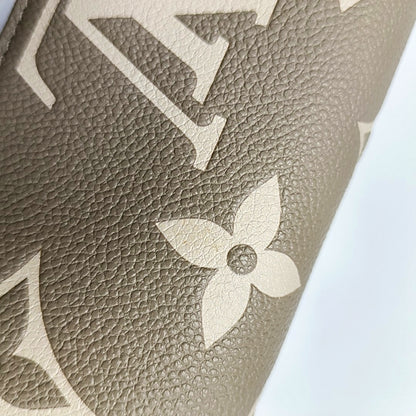 LOUIS VUITTON IVY Gray Calfskin Monogram Shoulder Bag Tote Crossbody Bag Gold Hardware 2 Removable Shoulder Straps-(SKU)-971268669