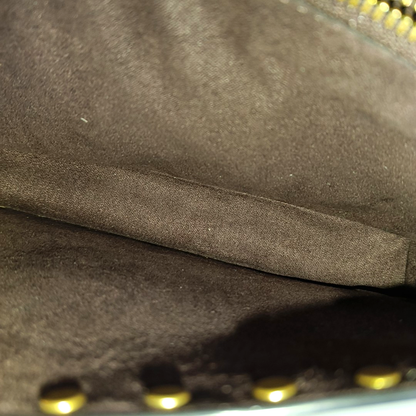 COACH TABBY 26 Black Leather Studs Crossbody Shoulder Bag Tote Shoulder Bag Golden hardware shoulder straps-(SKU)-940019966