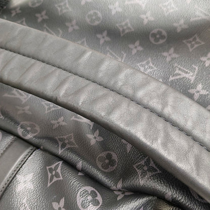 LOUIS VUITTON DISCOVERY Dark Gray Coated Canvas Monogram Print Backpack Tote Bag Silver Hardware-(SKU)-970206573