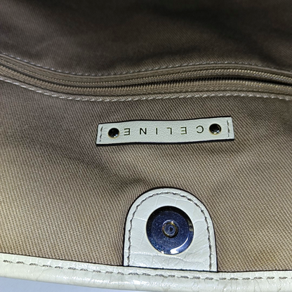 CELINE Brown Canvas Triumph Monogram Single Shoulder Bag Tote Bag Golden hardware-(SKU)-959689180