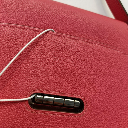 HERMÈS Convoyeur Mini Lipstick Pink Evercolor Leather Single Shoulder Bag Crossbody Bag Detachable Strap-(SKU)-949176364