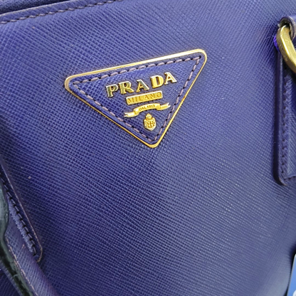PRADA Promenade Purple Cowhide Logo Monogram Crossbody Shoulder Bag Single Shoulder Bag Golden hardware-(SKU)-950771962