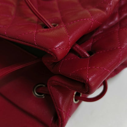 CHANEL URBAN SPIRIT Small Marsala Lamb Leather Quilted Backpack with Detachable Strap-(SKU)-969502621