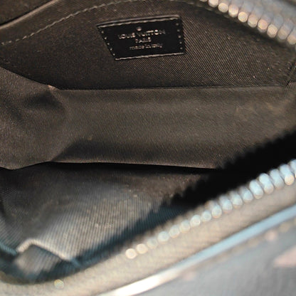 LOUIS VUITTON SOFT TRUNK Mini Black Coated Canvas Monogram Studs Black Samurai Shoulder Bag with Removable Straps-(SKU)-970537657