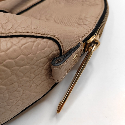 BURBERRY Sartorial Orchard Small size Nude Pink Cowhide Tote Bag Single Shoulder Bag Crossbody Golden hardware-(SKU)-943770411