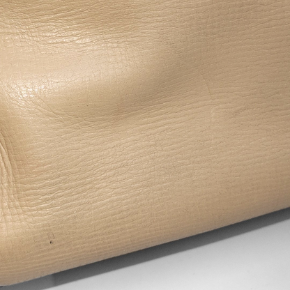 GUCCI Khaki Cowhide Braided Handbag Golden hardware-(SKU)-13379902
