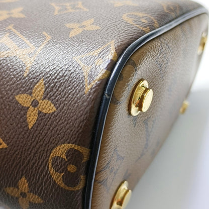 LOUIS VUITTON NICE Small Brown Coated Canvas Vintage Shoulder Bag Tote Bag Crossbody Bag Gold Hardware Removable Strap-(SKU)-969536656