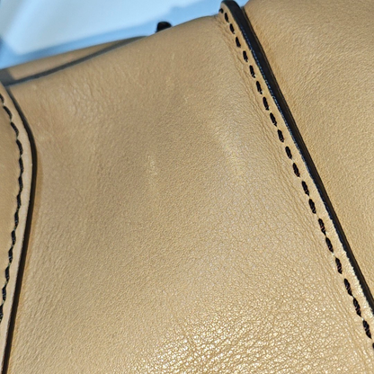 TOD'S D-Styling Large size Brown Cowhide Single Shoulder Bag Tote Golden hardware Removable shoulder strap-(SKU)-938135520